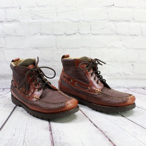 LL BEAN Allagash Bison Handsewns Chukka Bootie Boots Size 11 EE - Picture 3 of 9